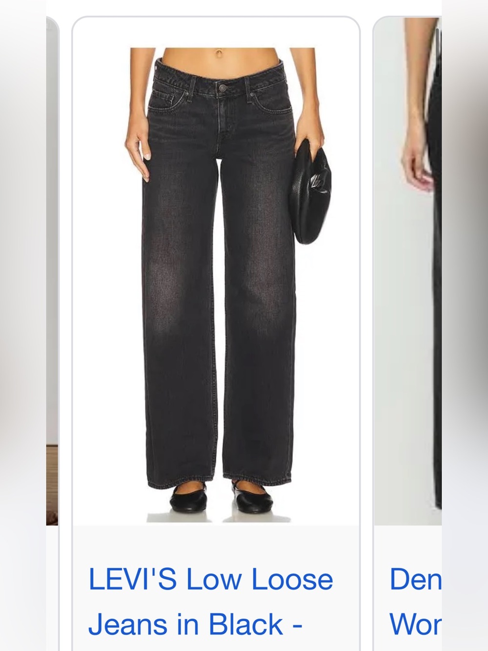 Levis low loose jean